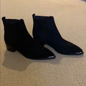 Marc Fisher LTD; Yommi Bootie in Black Suede